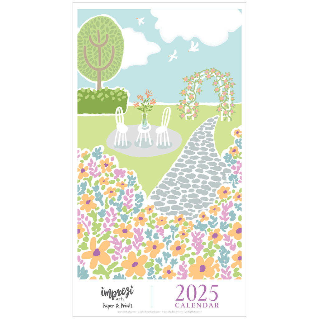 2025 Flower of the Month Wall Calendar