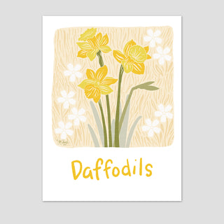 Daffodil Flower Market Digital Download Art