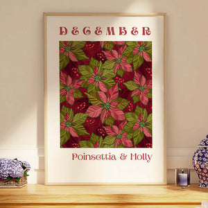 December Flower of the Month Digital Download Prints - Frame not included