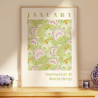 January Flower of the Month Digital Download - Frame not included