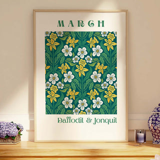 March Flower of the Month Digital Download Prints - Frame not included