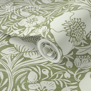 Peel & Stick Removable Wallpaper surface has a woven finish.